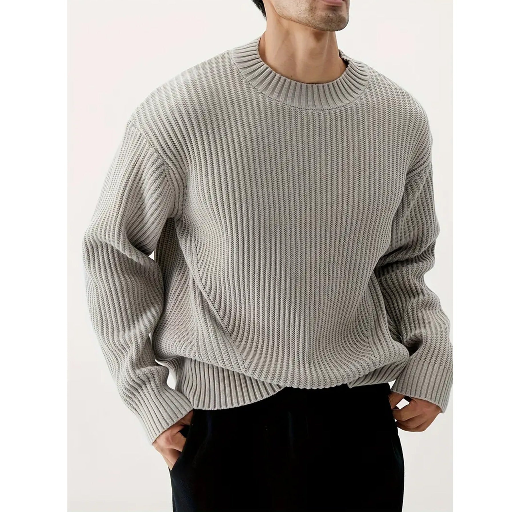 Image of Jesse | Men's Relaxed Fit Crewneck Sweater