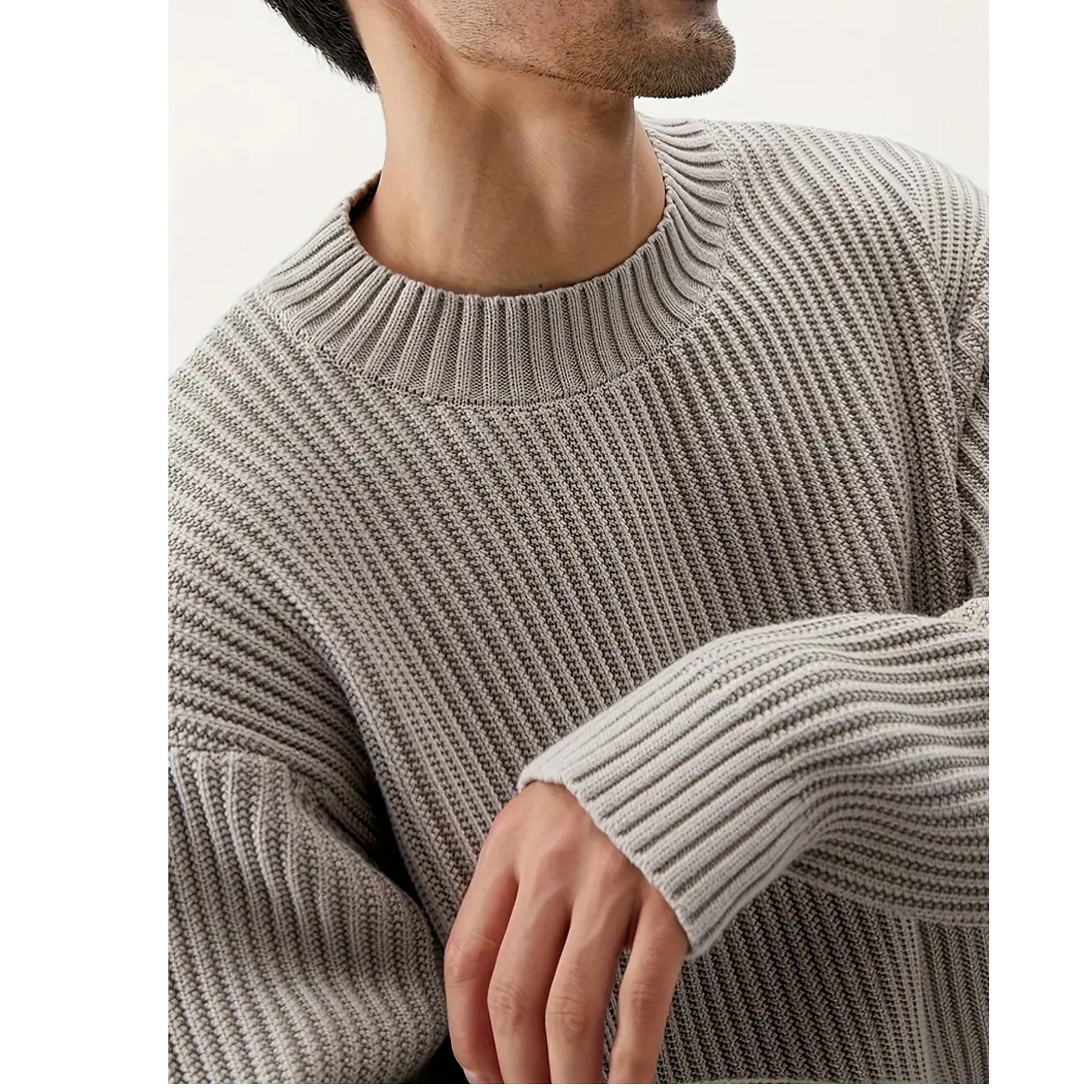 Image of Jesse | Men's Relaxed Fit Crewneck Sweater