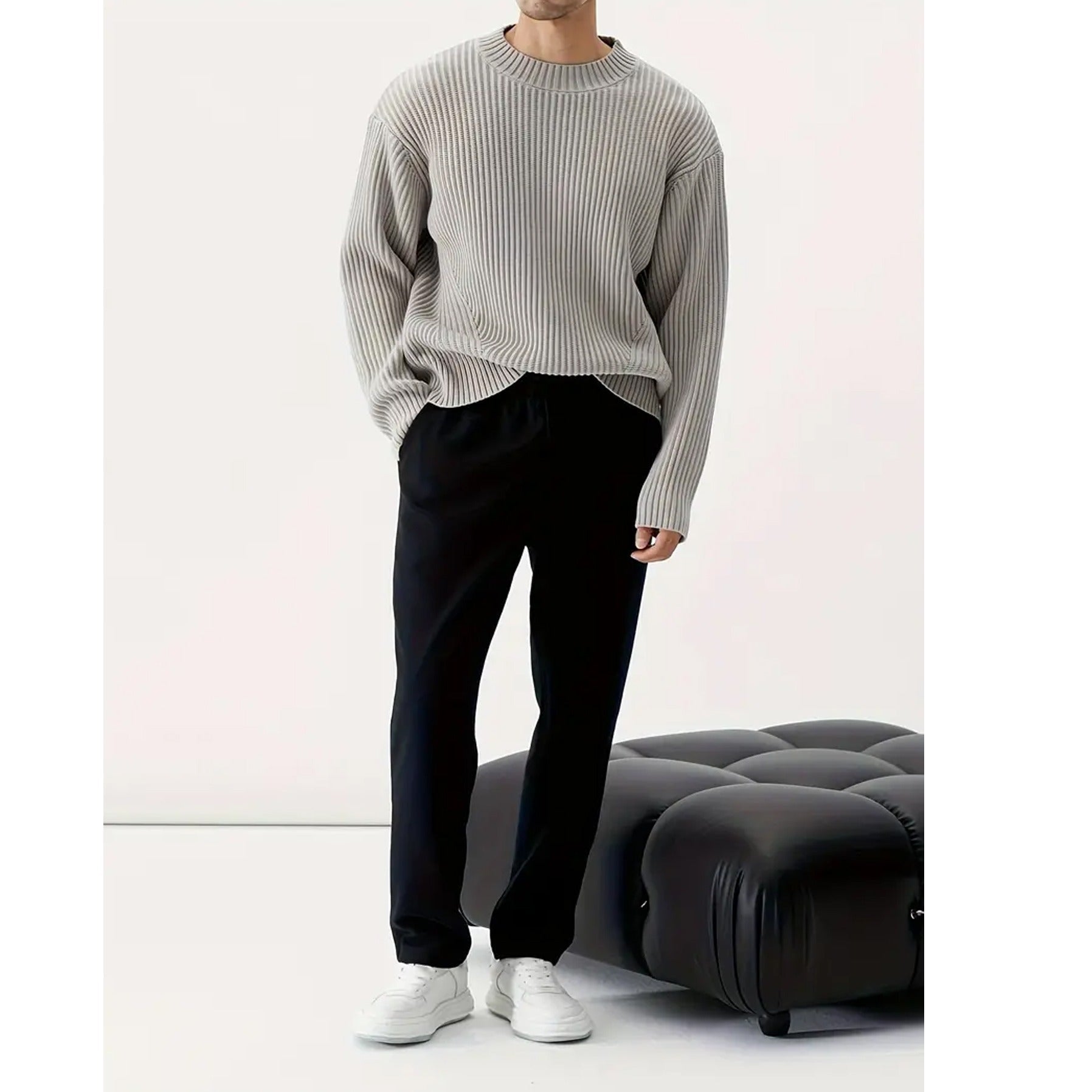 Image of Jesse | Men's Relaxed Fit Crewneck Sweater