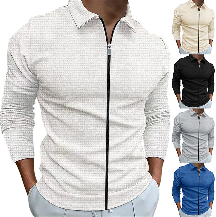 Image of Joel | Men's Zip Up Casual Shirt