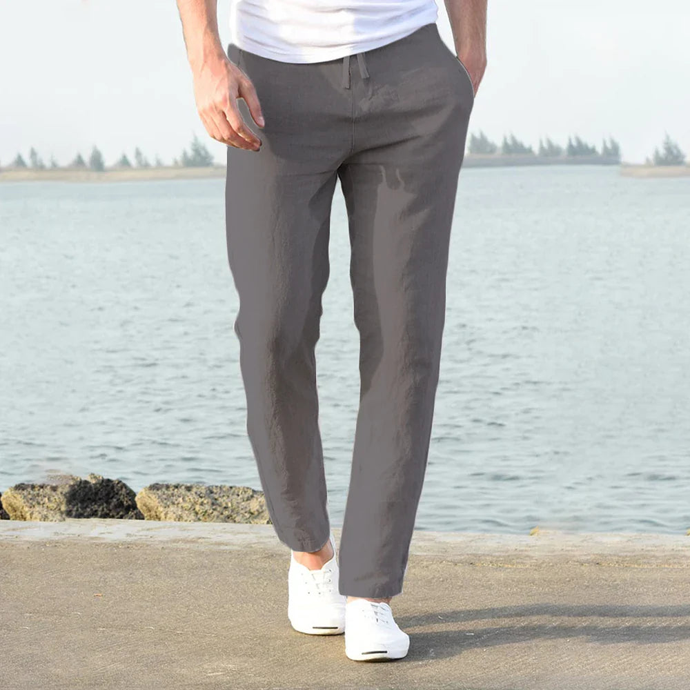 Image of Joey | Men's Drawstring Straight Leg Chino Pants