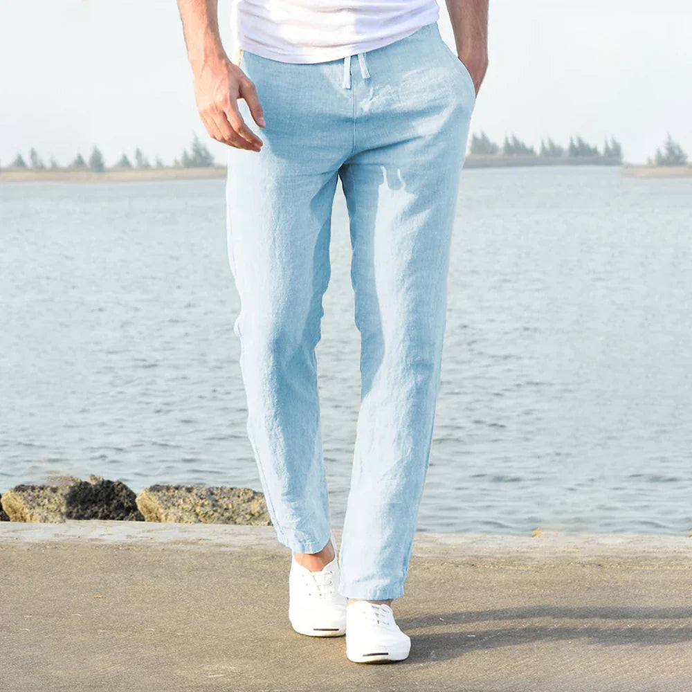 Image of Joey | Men's Drawstring Straight Leg Chino Pants