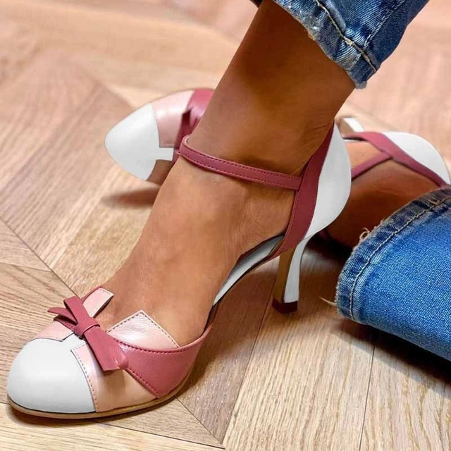 Image of Jordan | Women's Ankle Strap Low Heel Heels