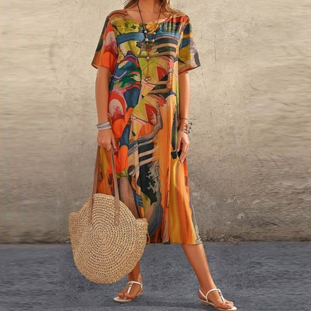 Image of Joyce | Women's A-Line Midi Dress