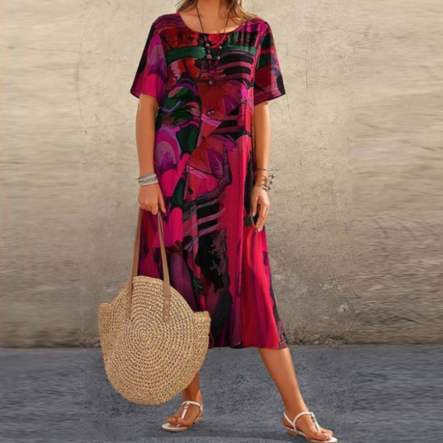 Image of Joyce | Women's A-Line Midi Dress
