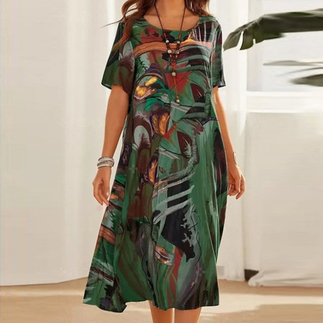 Image of Joyce | Women's A-Line Midi Dress