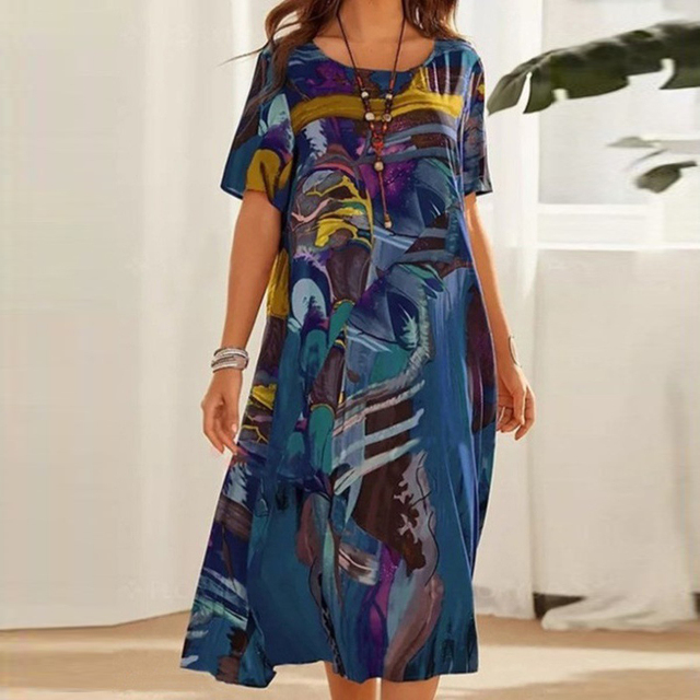 Image of Joyce | Women's A-Line Midi Dress