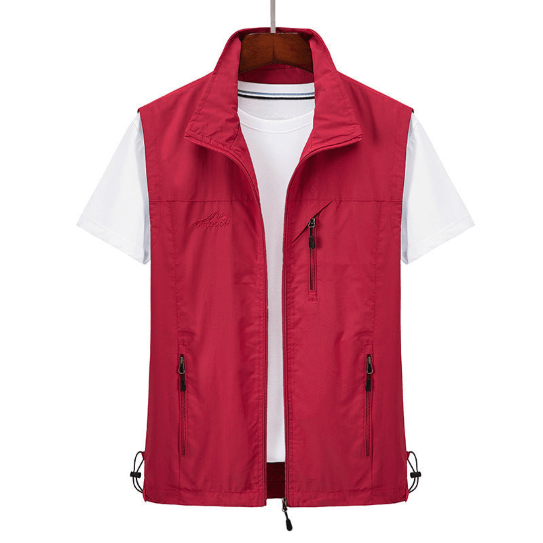 Image of Kaden | Men's Zip Front Casual Vest