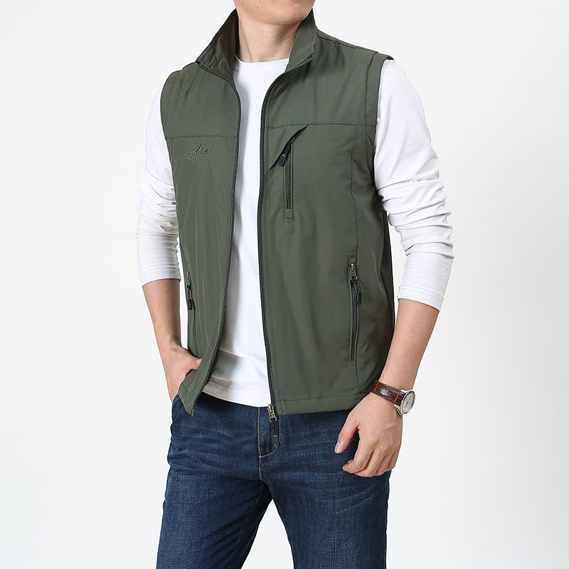 Image of Kaden | Men's Zip Front Casual Vest