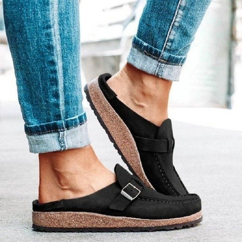 Image of Kara | Women's Slip-On Buckle Loafers