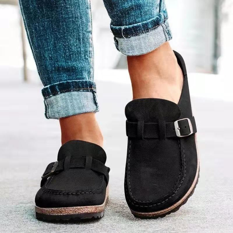 Image of Kara | Women's Slip-On Buckle Loafers