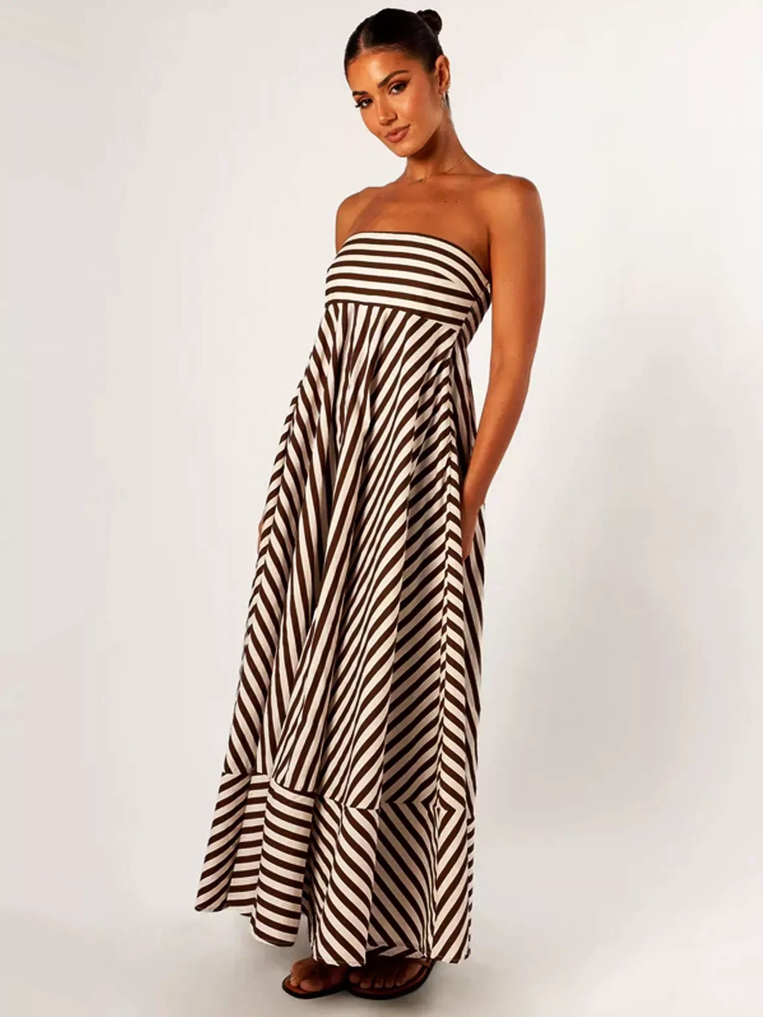 Image of Kiara | Women's Strapless Maxi Dress