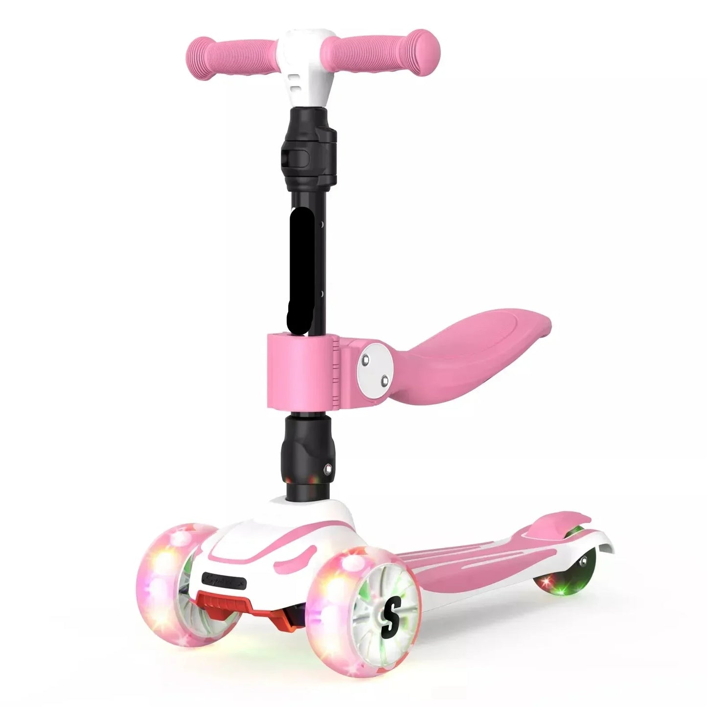 Kids 3-Wheel Scooter with LED Light-Up Wheels