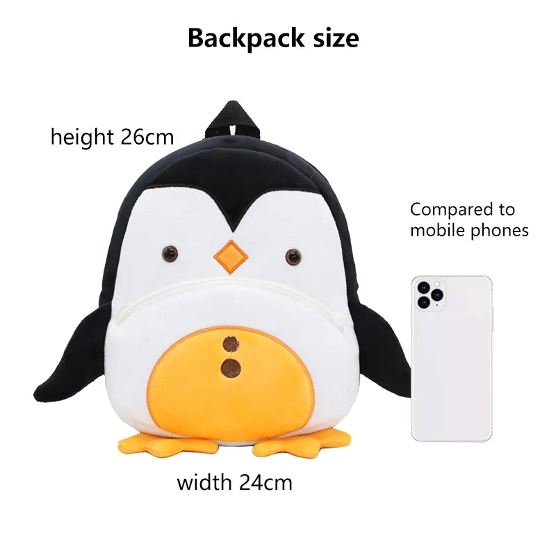 Kids' Adorable Plush Animal Backpack for Toddlers