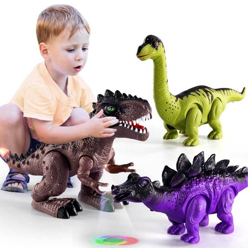 Kids' Electronic Walking Dinosaur Toy with Lights & Sounds