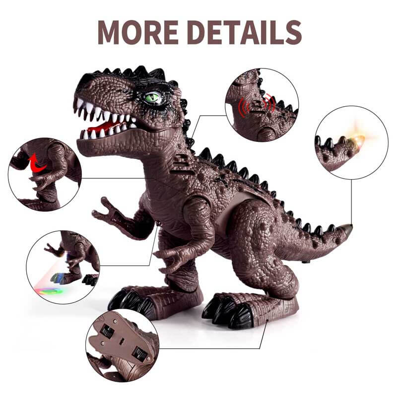 Kids' Electronic Walking Dinosaur Toy with Lights & Sounds