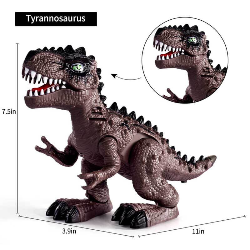 Kids' Electronic Walking Dinosaur Toy with Lights & Sounds