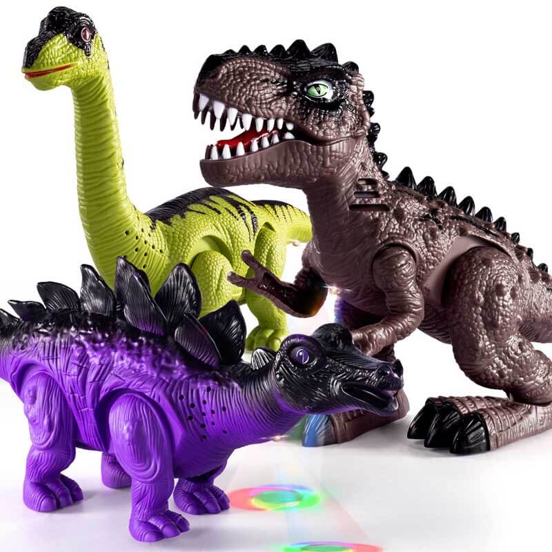 Kids' Electronic Walking Dinosaur Toy with Lights & Sounds