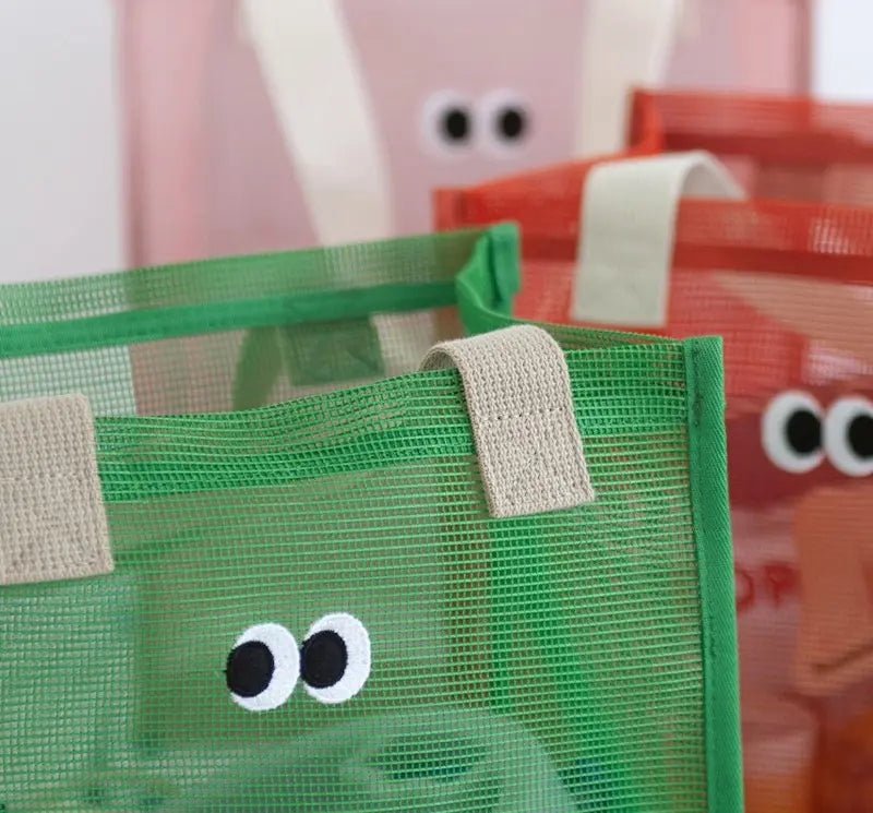 Kids Mesh Beach Tote Bag