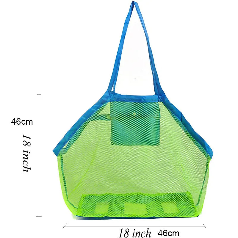 Kids' Portable Mesh Beach Toy Organizer Bag