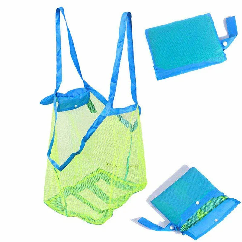 Kids' Portable Mesh Beach Toy Organizer Bag