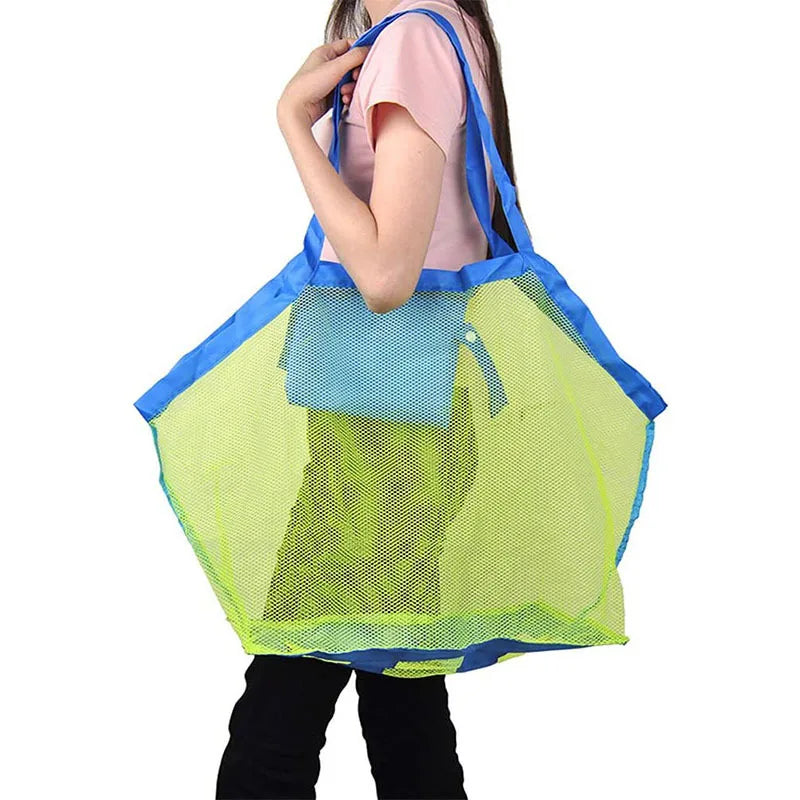 Kids' Portable Mesh Beach Toy Organizer Bag