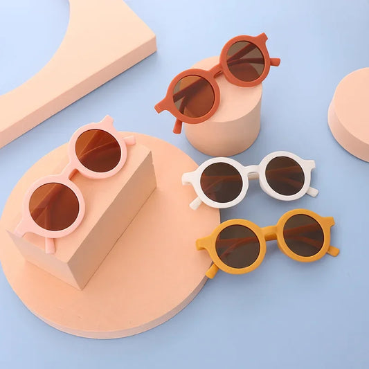 Kids Round Trendy UV Protection Sunglasses