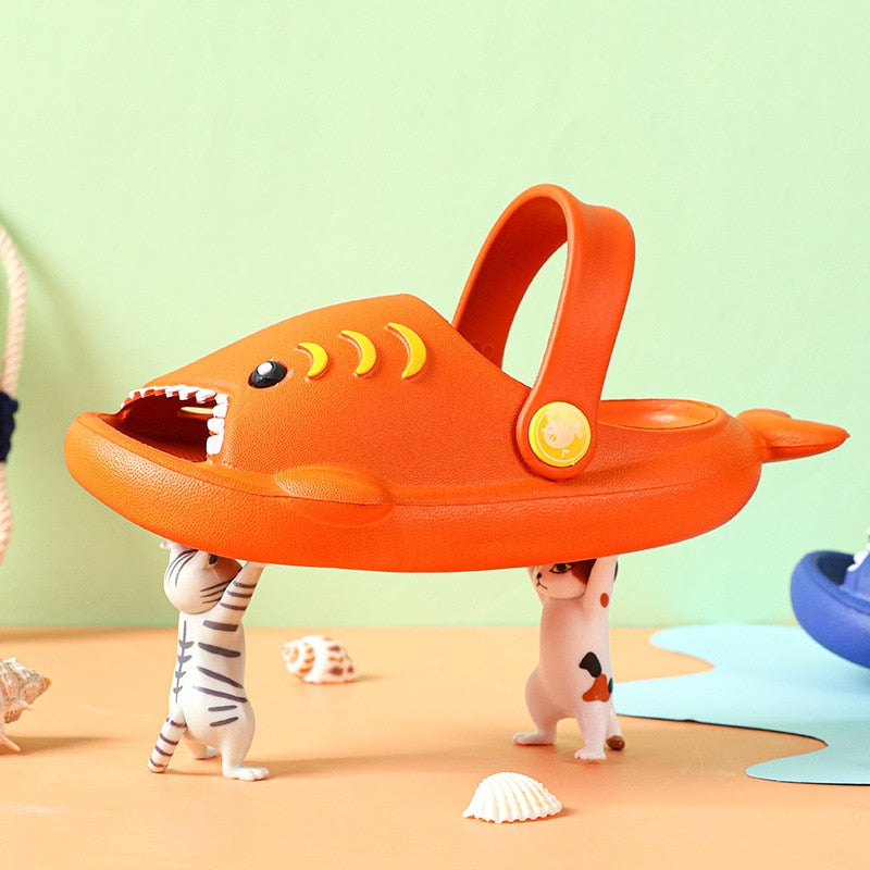 Kids' Shark Slide Sandals - Fun & Non-Slip for Boys & Girls