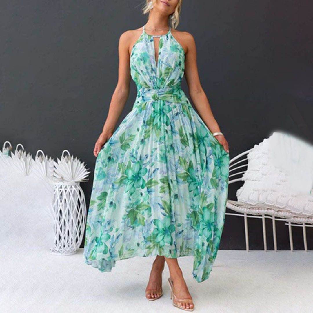 Image of Kim | Women's Floral A-Line Midi Dress