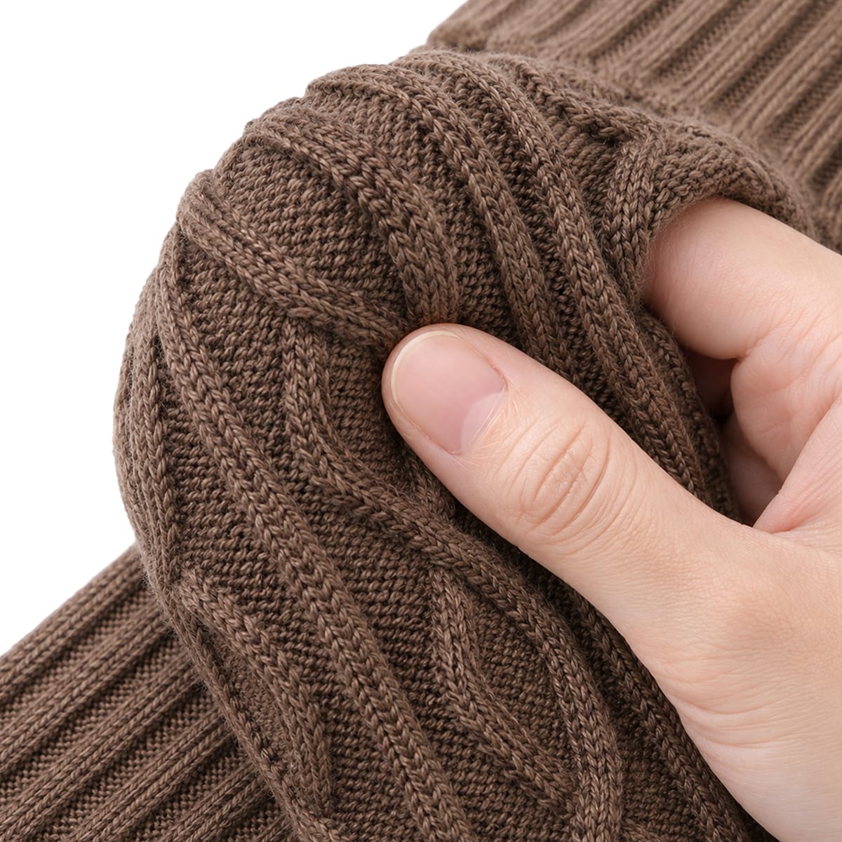 Knitted Leg Warmers | Acrylic & Stretchy Fit | Approx. 40 cm Long Indoor Leg Warmers for Autumn & Winter