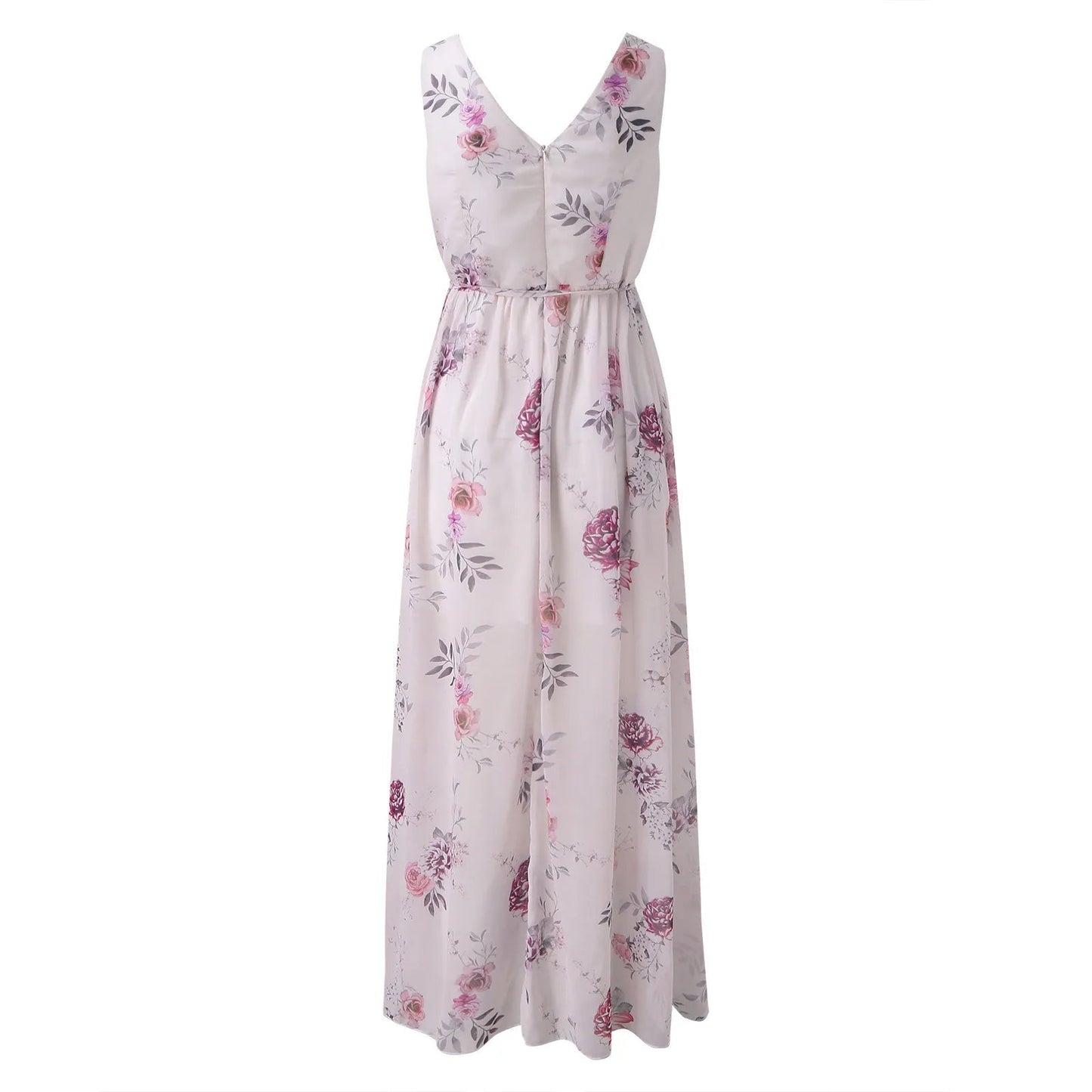 Image of Kristin | Women's V-Neck Floral Maxi Dress