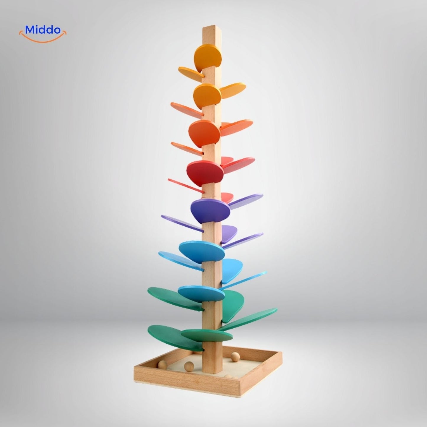 LearnPlay™ Ball Track Tree | Educational Wooden Toy for Children
