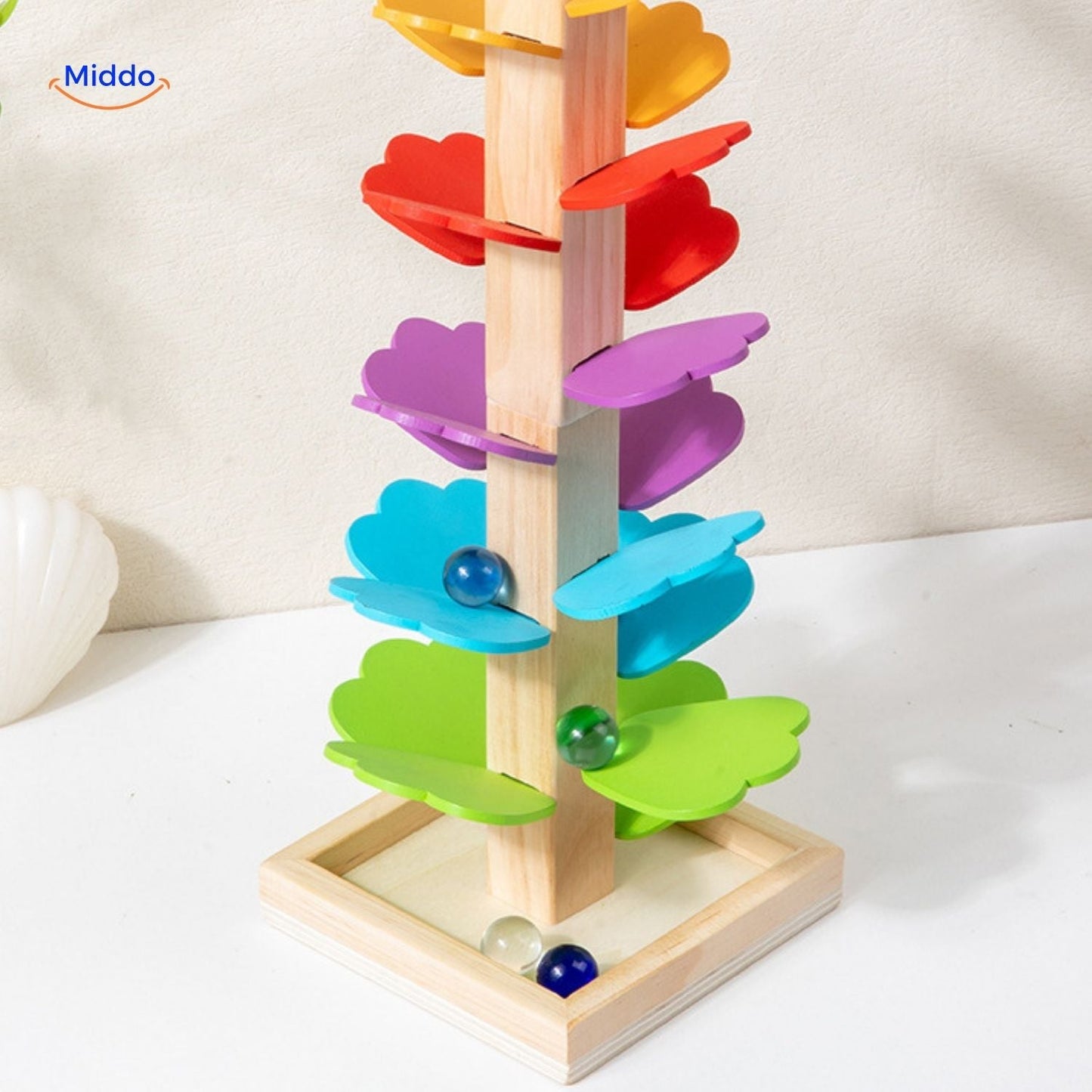 LearnPlay™ Ball Track Tree | Educational Wooden Toy for Children