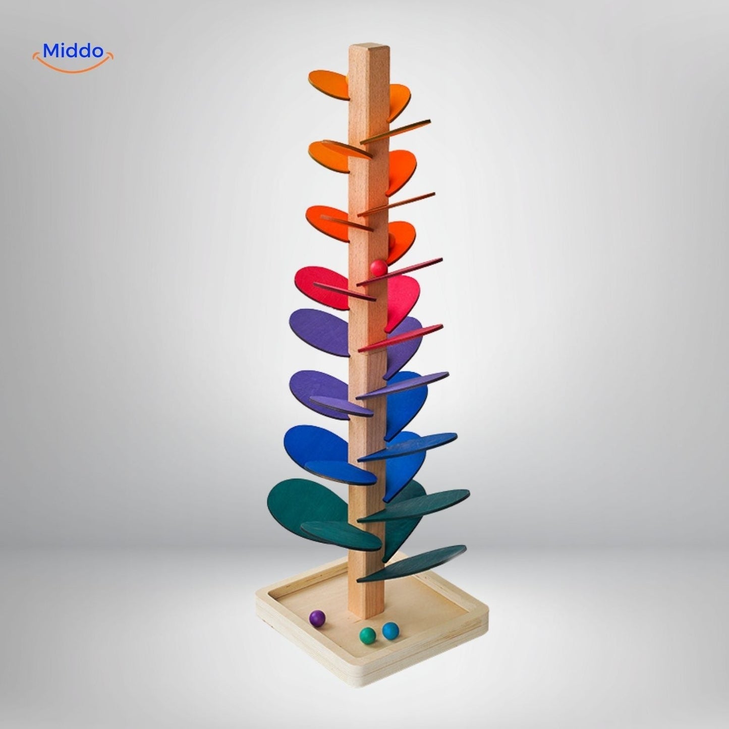 LearnPlay™ Ball Track Tree | Educational Wooden Toy for Children