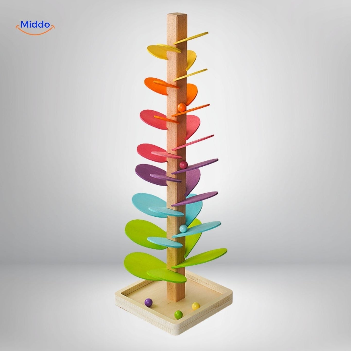 LearnPlay™ Ball Track Tree | Educational Wooden Toy for Children