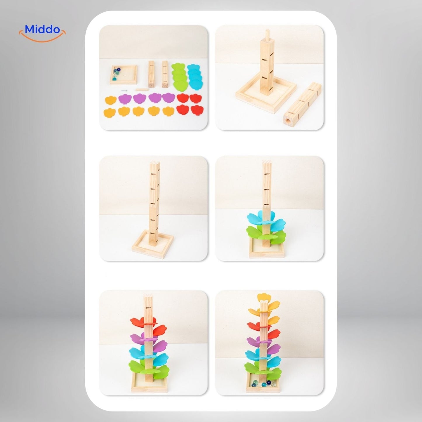 LearnPlay™ Ball Track Tree | Educational Wooden Toy for Children