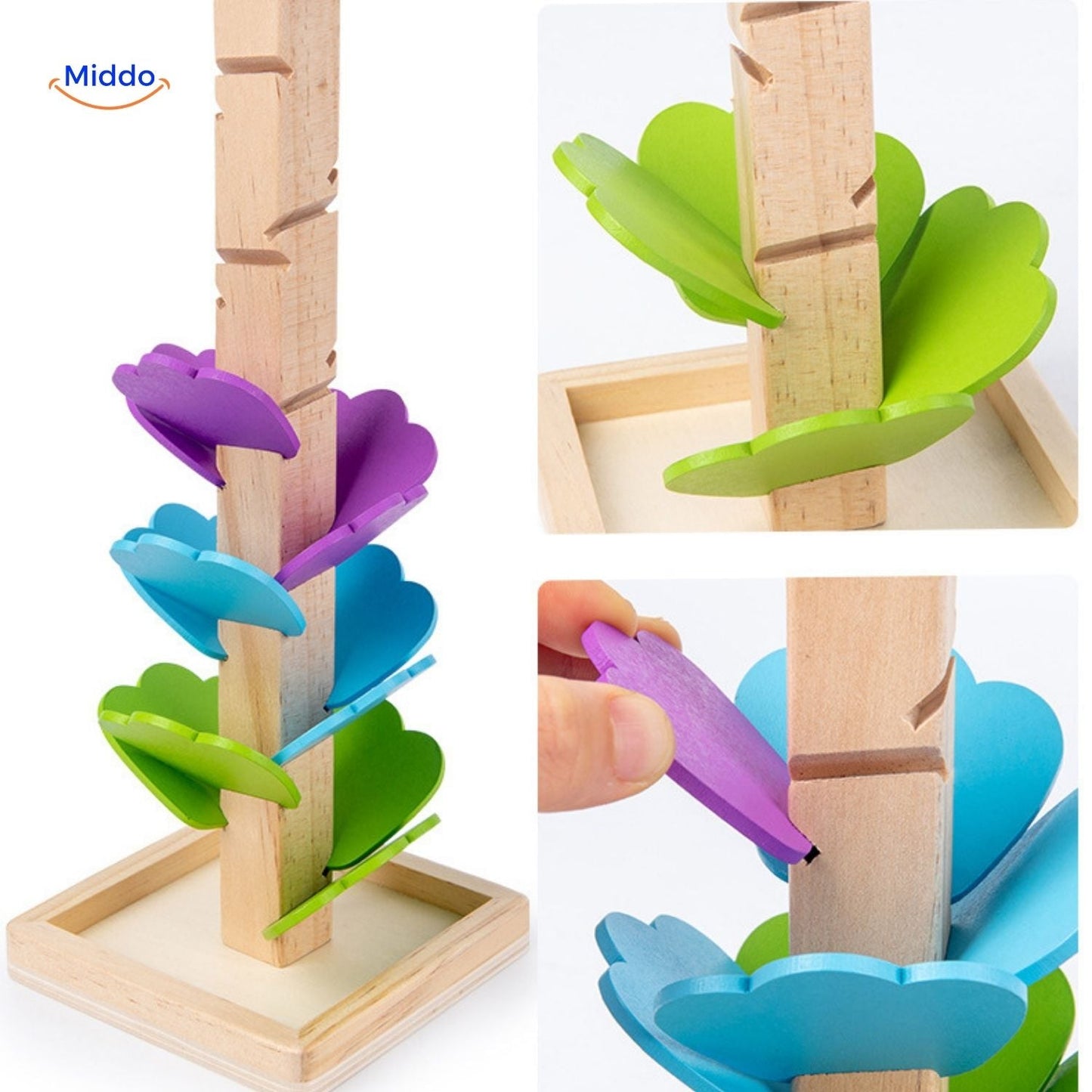 LearnPlay™ Ball Track Tree | Educational Wooden Toy for Children
