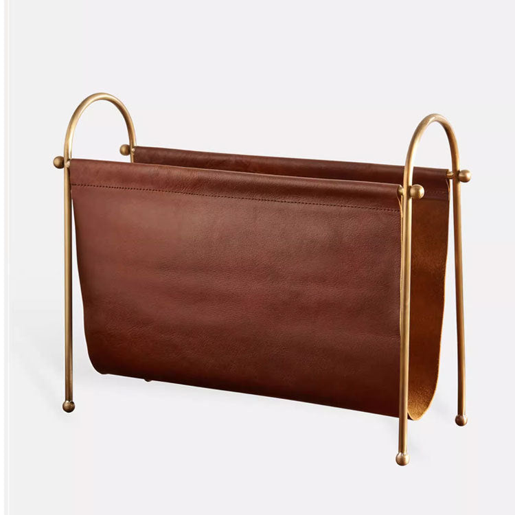Leather Magazine Holder