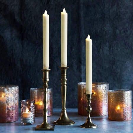 LED Candle - 2 pcs. - 22.2 cm - with 3D Flame - (multiple colors)