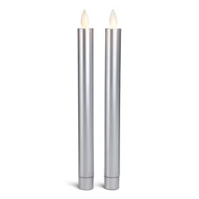 LED Candle - 2 pcs. - 22.2 cm - with 3D Flame - (multiple colors)