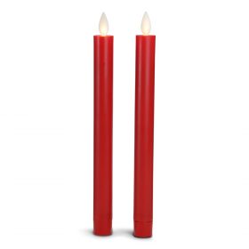 LED Candle - 2 pcs. - 22.2 cm - with 3D Flame - (multiple colors)