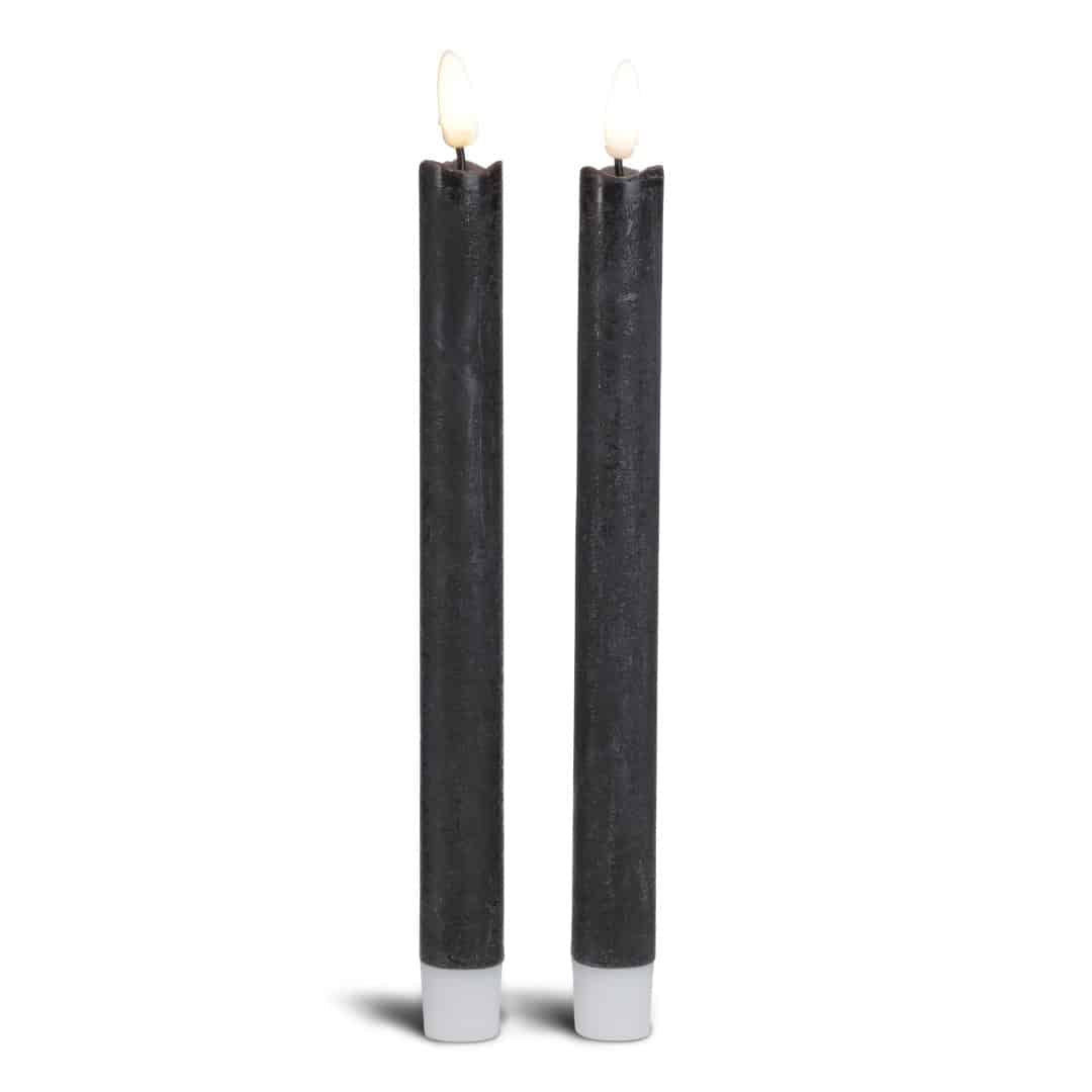 LED Candle - 2 pcs. - 22.2 cm - with 3D Flame - (multiple colors)