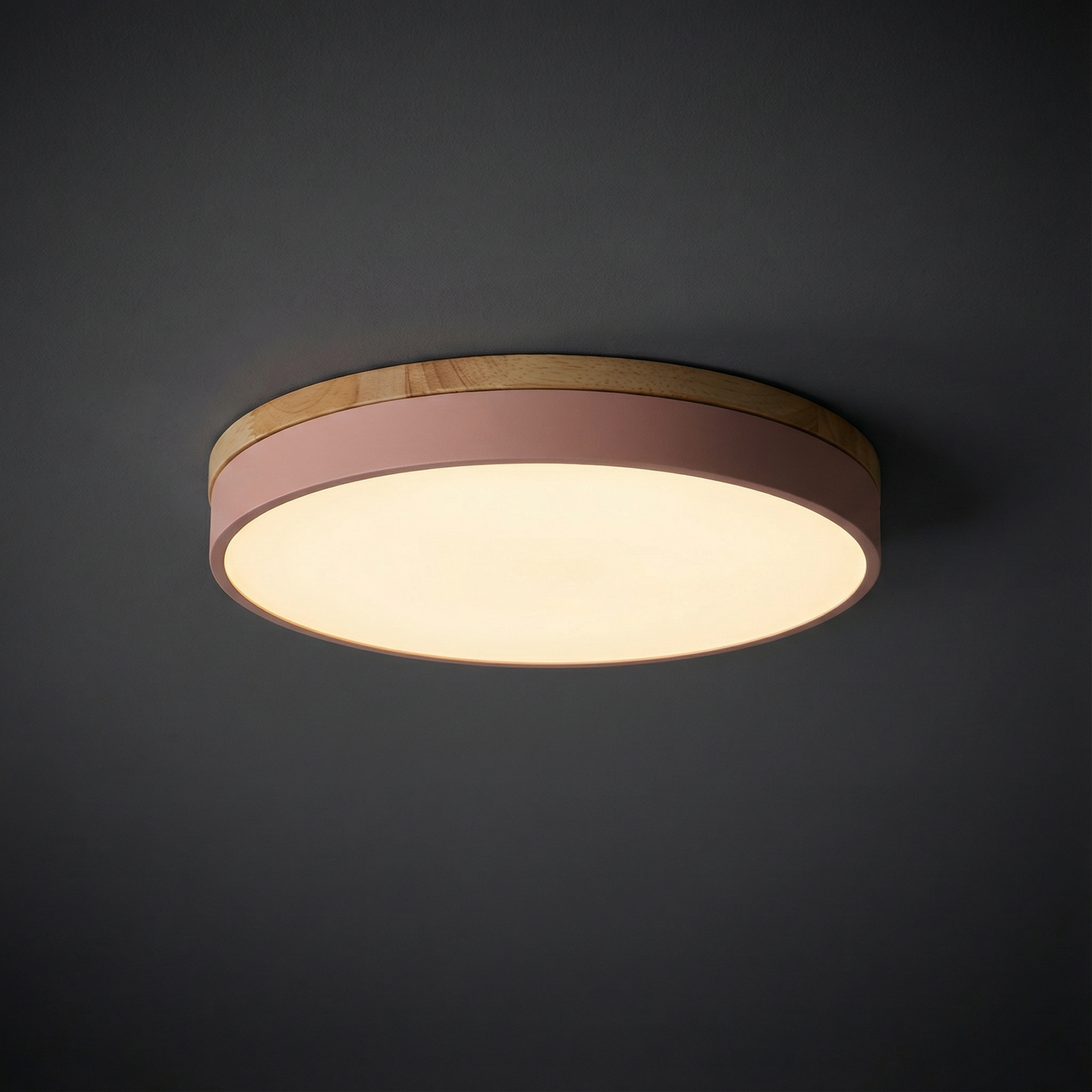 LED Ceiling Lamp with Stepless Dimming and Remote Control – Modern Round Ceiling Light for Living Rooms