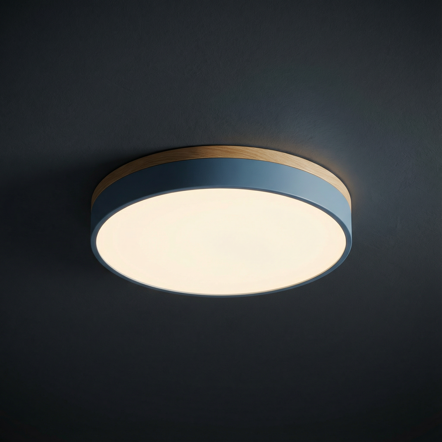 LED Ceiling Lamp with Stepless Dimming and Remote Control – Modern Round Ceiling Light for Living Rooms