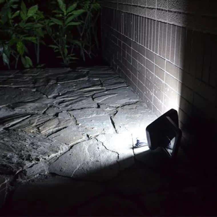 LED Lamp Black (Square) with Motion Sensor - Solar