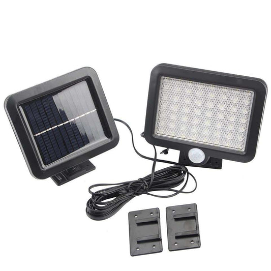 LED Lamp Black (Square) with Motion Sensor - Solar