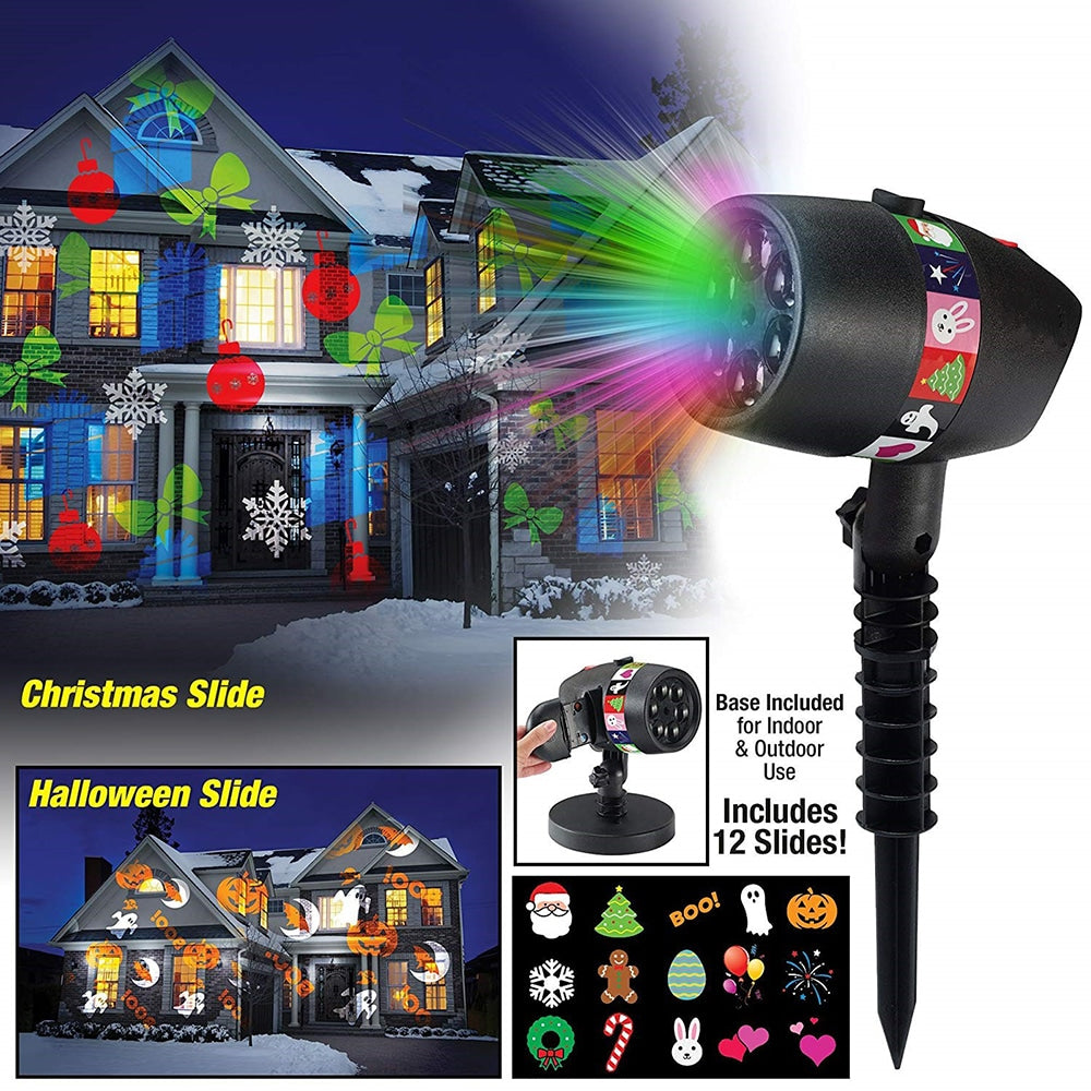 LED Magic Light Projector – with 12 Moving Light Patterns