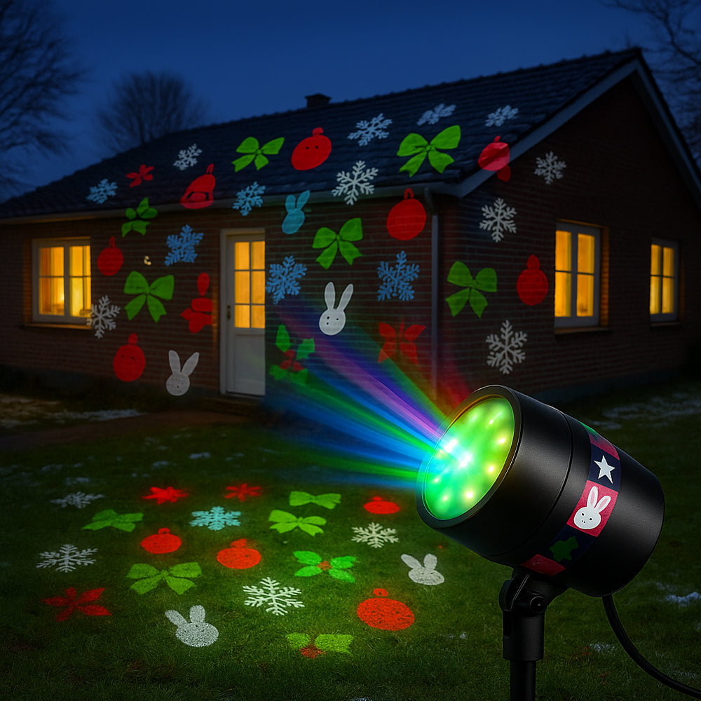 LED Magic Light Projector – with 12 Moving Light Patterns