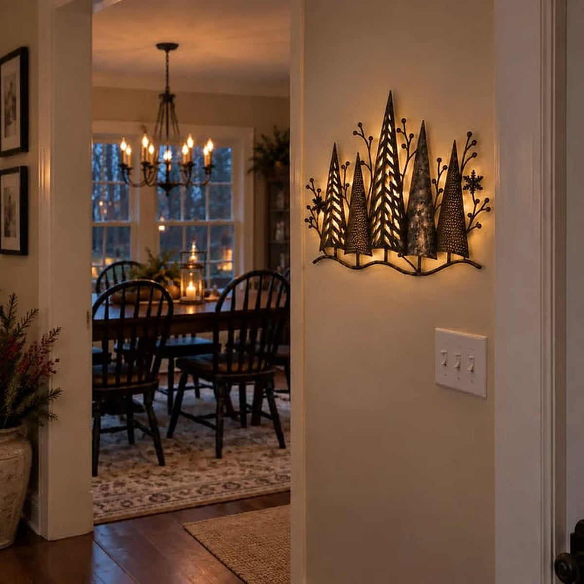 LED Wall Decor with Trees