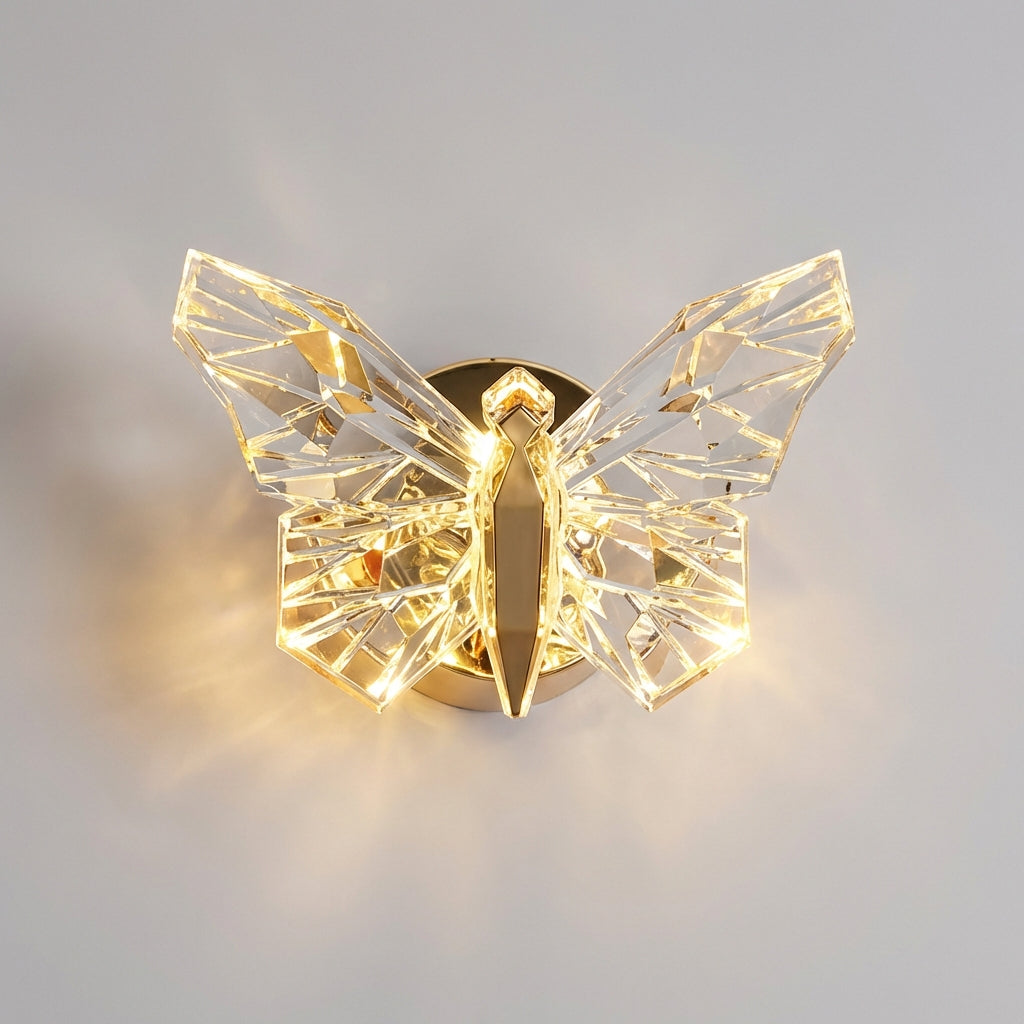 LED Wall Sconce with Energy-Saving Technology and Sculptural Design – Butterfly-Shaped Wall Lamp